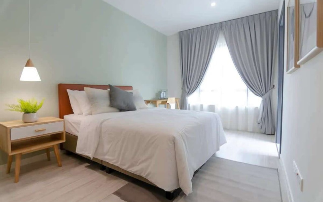 A Comfy & Bright 2BR Suasana Suite 6, Free Parking – Guest Rooms – Johor Bahru