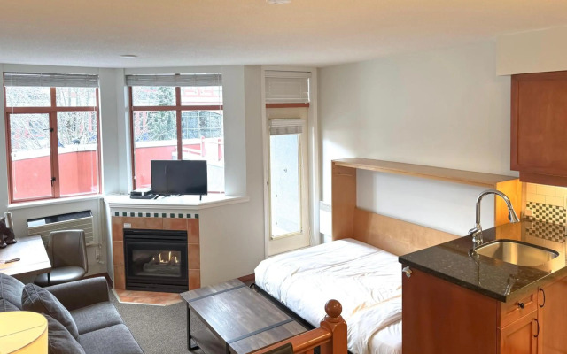 Alpenglow Lodge Studio Step Down Living Area by MVA