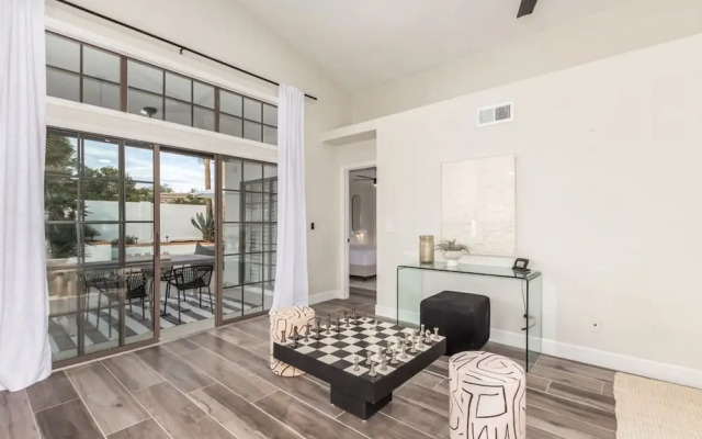 Modern-terranean Retreat 2 Masters Pool Spa Games