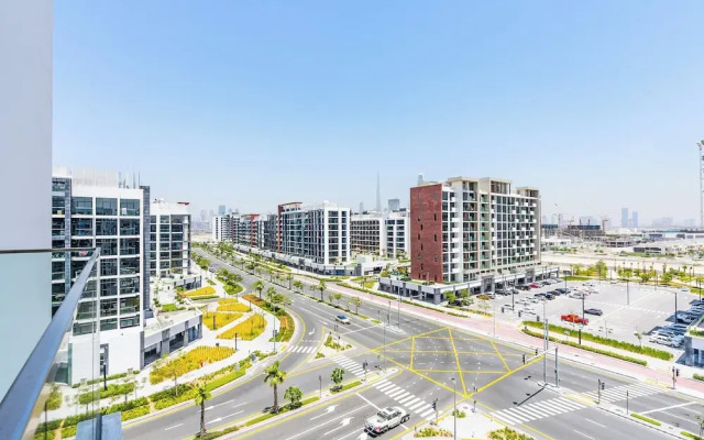 Condo With Burj Khalifa View In City