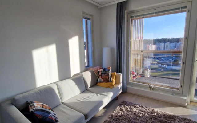 62m2 10th floor modern apartment with sauna and view