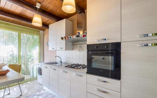 Blue house on the sea