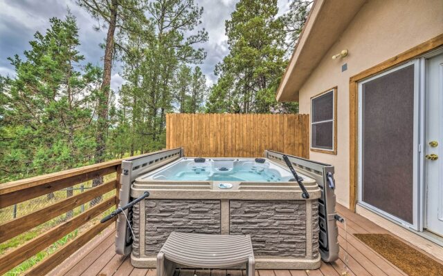 Spacious Ruidoso Home w/ Hot Tub & Fireplaces