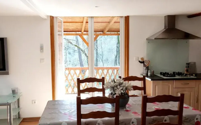 Chalet With 2 Bedrooms in Saint-genest-de-beauzon, With Wonderful Mountain View, Enclosed Garden and Wifi - 40 km From the Slopes