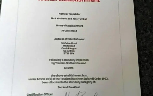 Whitehead Bed and Breakfast