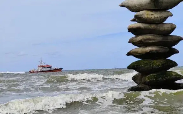 Nieuw modern appartement vlakbij strand