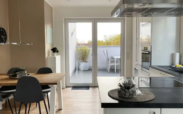 Modernes Apartment über den Dächern von Osnabrück