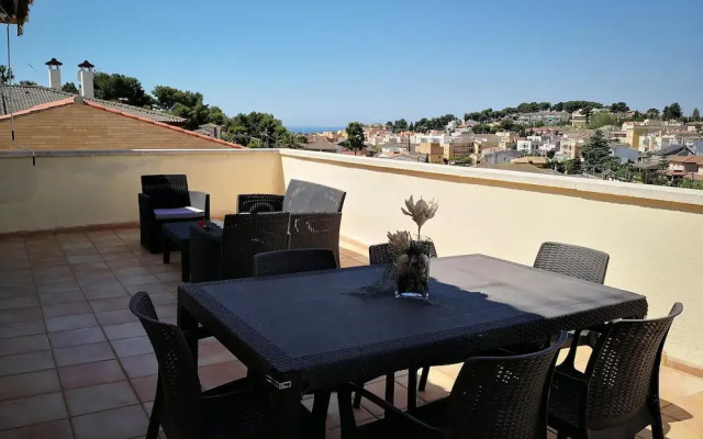 Villa con vistas piscina y relax