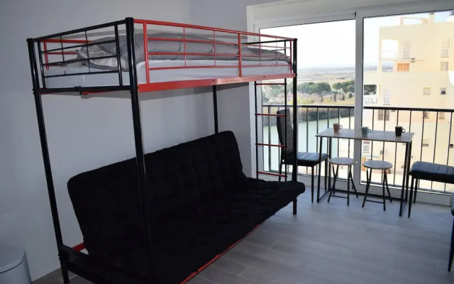373-estudio Cerca de la Playa,hermosas Vistas