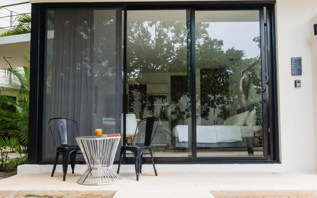 Modern studio spa & gym at Central Park Tulum