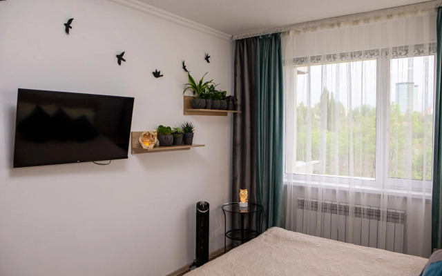 Уютная студия с видом на горы