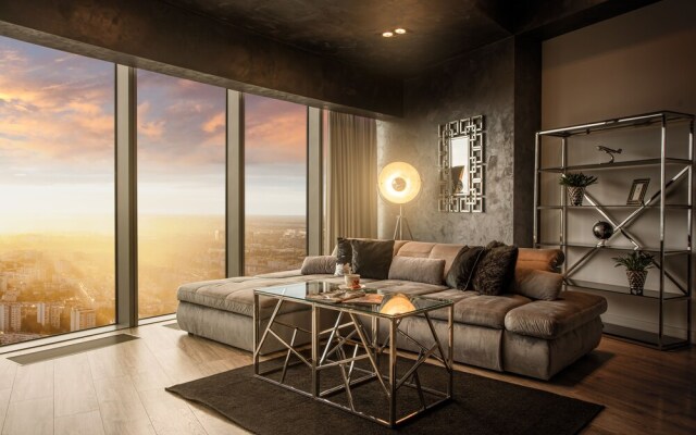 Apartments in Sky Tower with Bathtub near the window