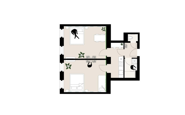 Schlicht und Elegant - Apartments mit 2 Schlafzimmern am Westbahnhof