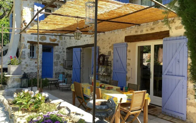 Stone Villa in Saint-jeannet With Roofed Terrace and Garden