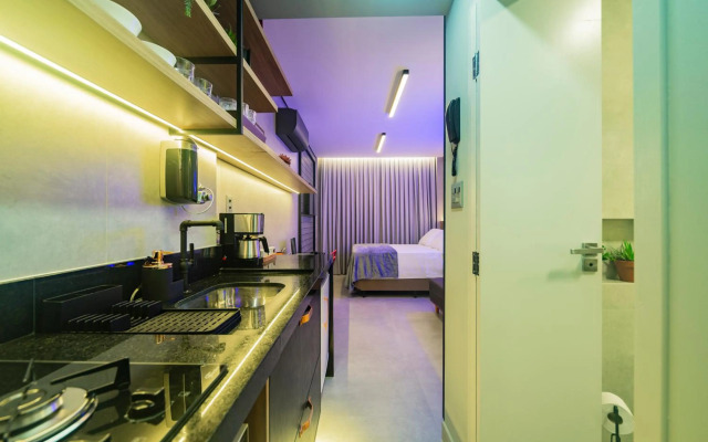 Lindo Apartamento frente para praia, Wi-Fi, estacionamento gratuito