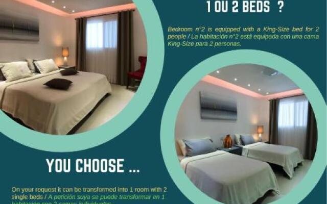 Luxueux Duplex 2mn plage,5e Av, Centre Touristique