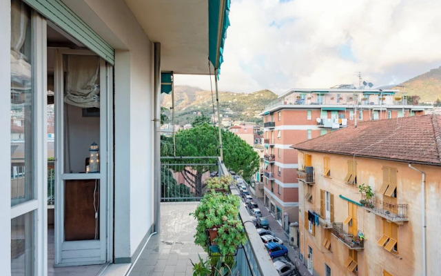 Stylish flat balcony near Rapallo Castle