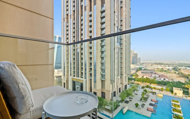 Modern Apartment With Partial Canal and Pool View