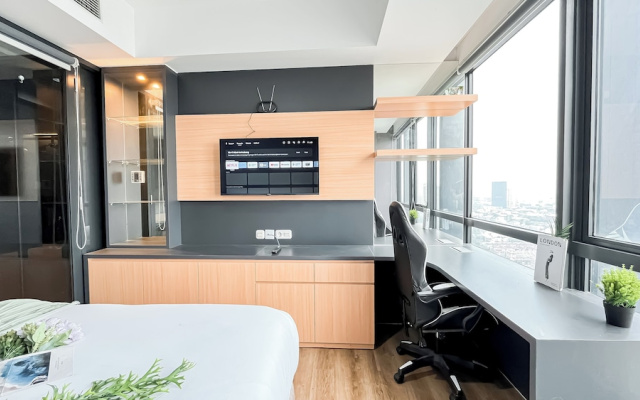 Urban Industrial Touch 1Br Apartment At The Smith Alam Sutera – Guest Rooms – Tangerang