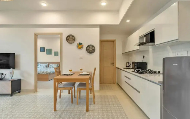 Sol Banyan by Hireavilla - 1BR w Pool in Candolim