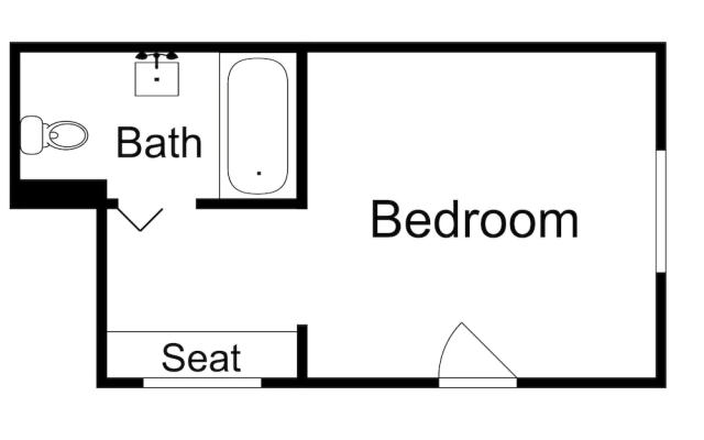 Sunny Hotel Room Corner Unit 1 Bedroom 1 Bathroom Hotel Room