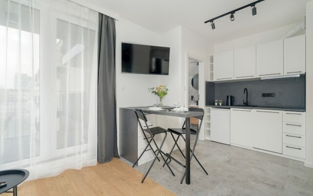 Dark Grey Apartment in Poznan by Renters