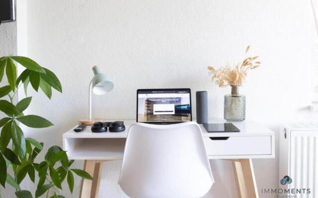 Appartement mit Netflix, Boxspringbett & Terrasse WE 17