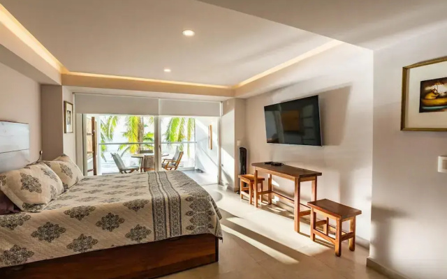 Apto moderno 1 hab Playa y alberca en PV