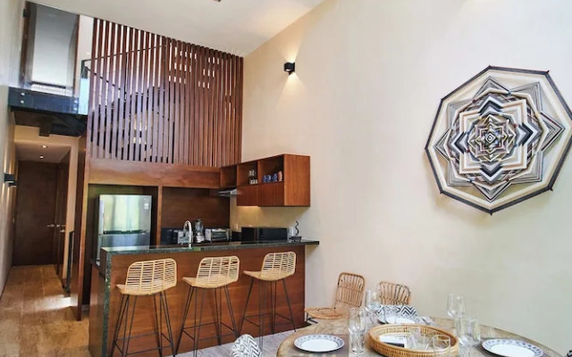 Luxury Penthouse in Aldea Zama, private pool and rooftop, 24 7 security in a gated community