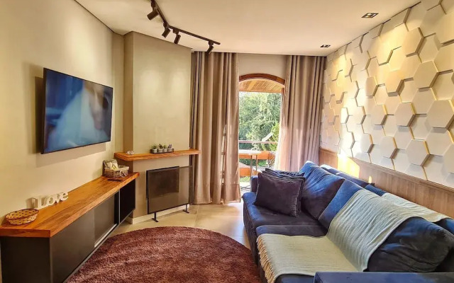Dúplex Luxo com Piscina Aquecida, Lareira e Wifi - Apartment in Campos do Jordao - Photo 4