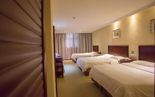 GreenTree Inn Jining Jiaxiang County Jianshe South Road Express Hotel – Guest Rooms – Jining