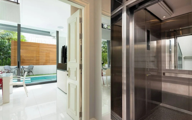 Modern Luxury Poolhaus With Lift