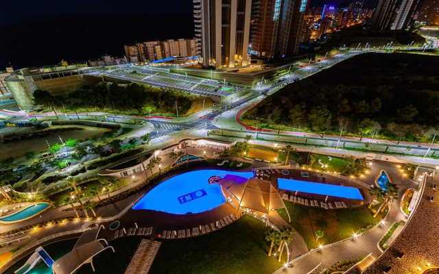 SUNSET WAVES blue sky apartment