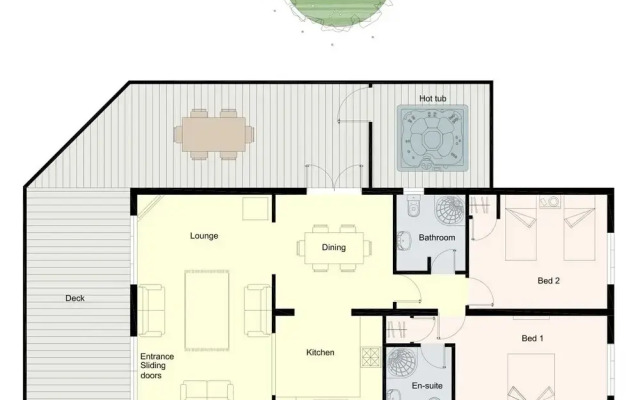 Woodpecker Lodge With Hot Tub Near Cupar, Fife