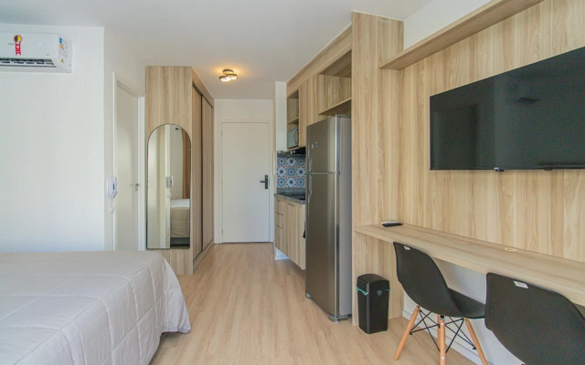 Studio com Varanda e Academia pr Ximo ao Metr