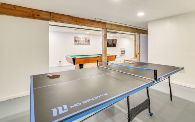 Game Room + Fire Pit: Poconos Family Getaway