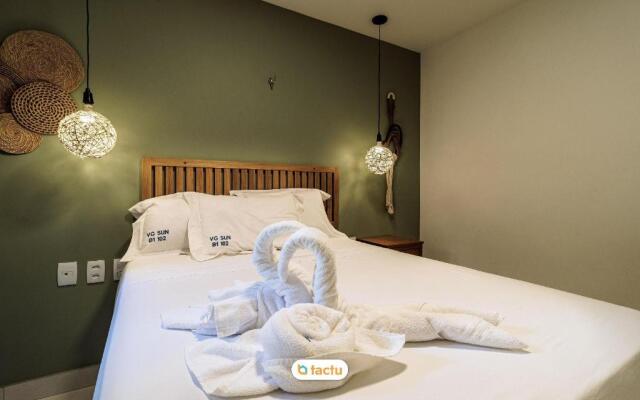 Lindo térreo espaçoso no VG Sun Cumbuco por Tactu