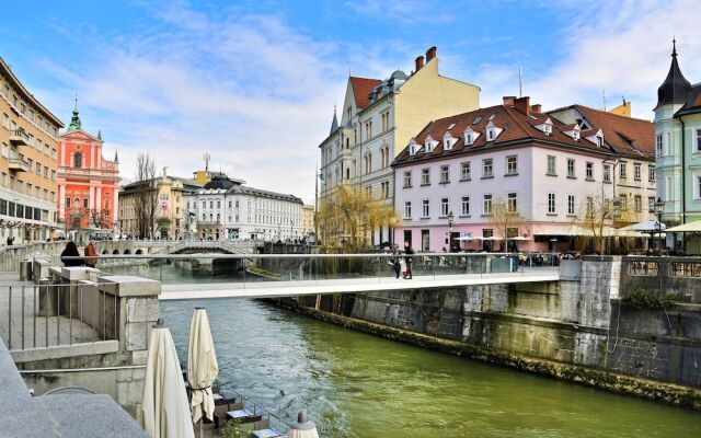 Tromostovje III In Heart Of Ljubljana