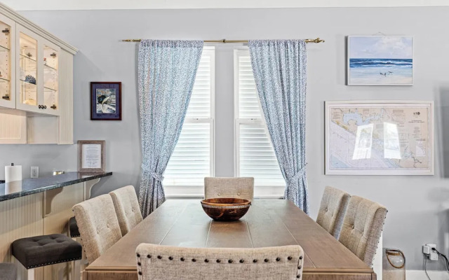Seafoam Beautiful 3BR Home With Heated Private Pool - 4 Min Walk to Beach!