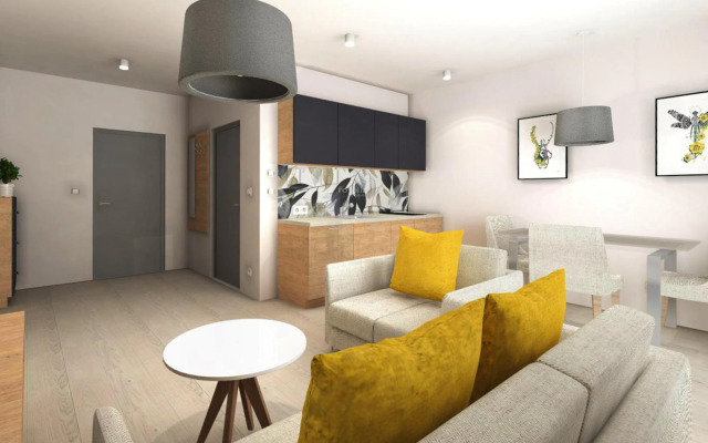 Modern 2-room Apartment in the new Apartment Complex, Grzybowo