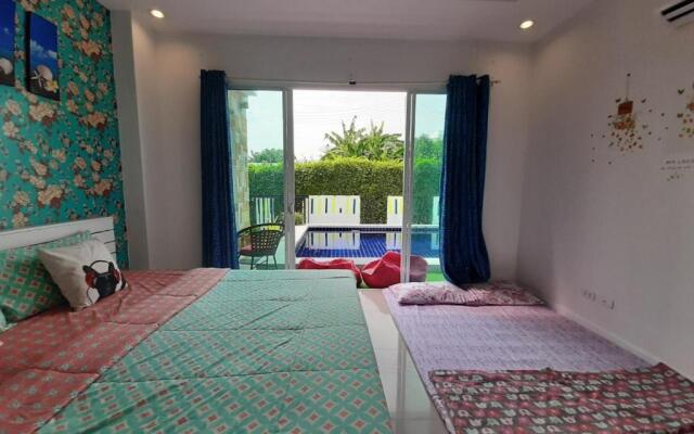 บ้านเขมิกา พูลวิลล่า หัวหิน รองรับ 4-12 คน คาราโอเกะ ปาตี้ ปิ้งย่าง