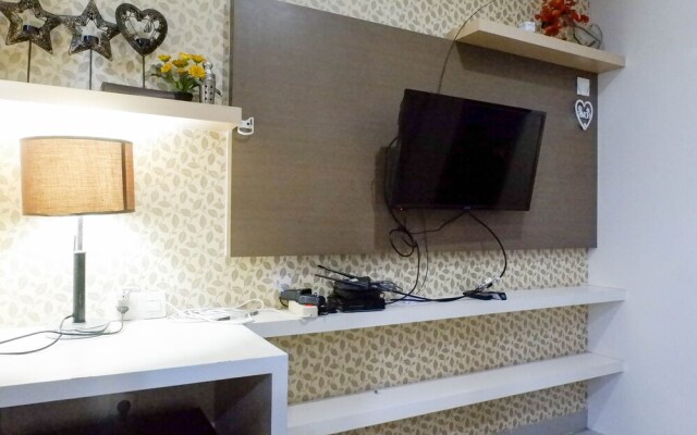 Homey And Serene Studio Apartment At Tamansari Papilio