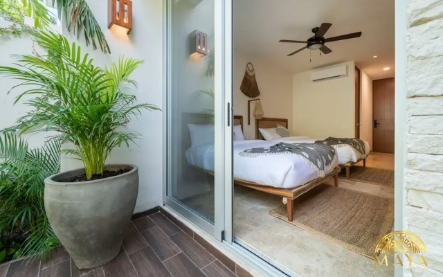 NHOA 102C Lux 1BR Condo Plunge Pool in Aldea Zama
