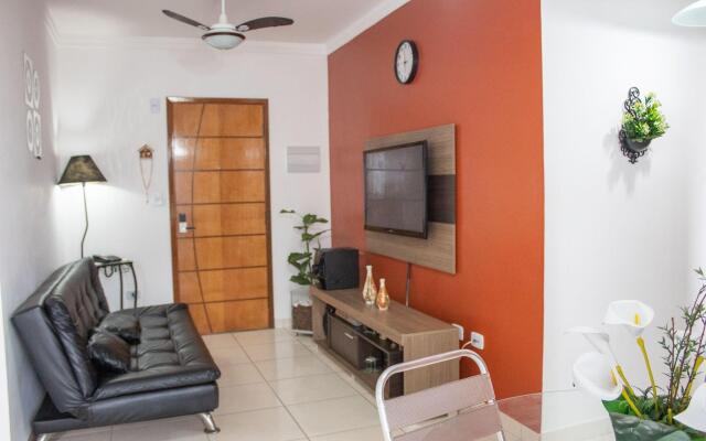 M023- Aconchegante Apto c/ Churrasqueira Vista Mar