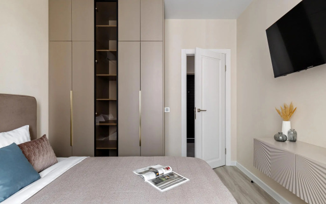 Стильная квартира с качелями в ЖК Самолет