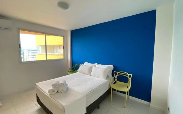 Mountain, lake and pool view apartment