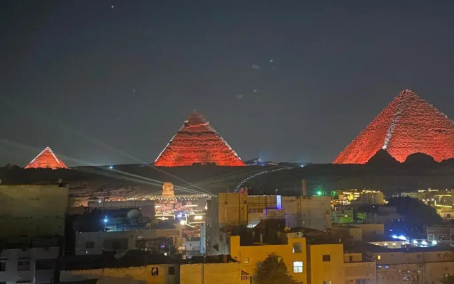 Middle East pyramids view