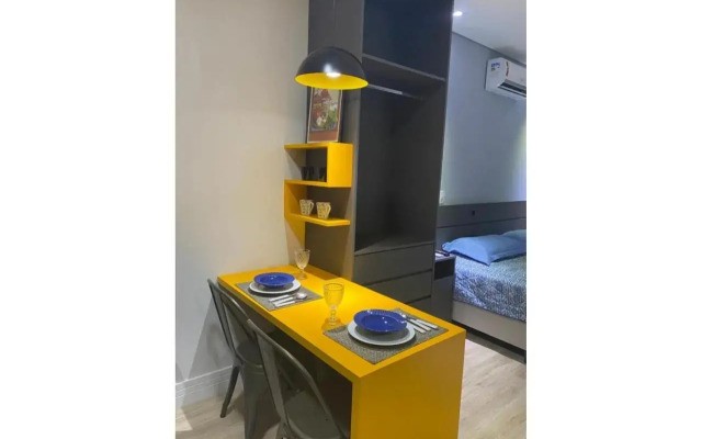 Flat 317 Granja Cotia Wi-Fi equipado e funcional
