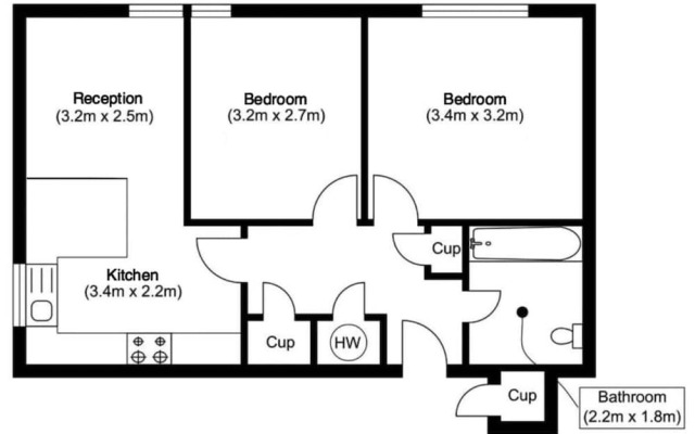 Chic 2Bedroom Apt, 10Mins To Shoreditch