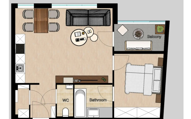 King Bed Home & Smart Tv 1 min to Metro